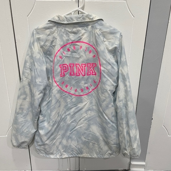 PINK Victoria's Secret Tie Dye Windbreaker Jacket - Picture 2 of 12